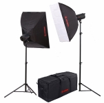 Комплект освещения Jinbei QZ-1000 Quartz Light 3200K Front diffuser softbox Kit №3